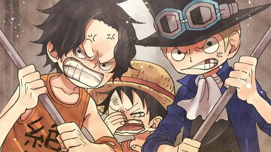 海贼王asl头像分享,三兄弟回归童年的夏天,一起在树下乘凉吃冰棍_艾斯