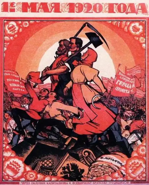 苏联反资本主义海报(年代苏联世界革命主题海报)-爱玩科技