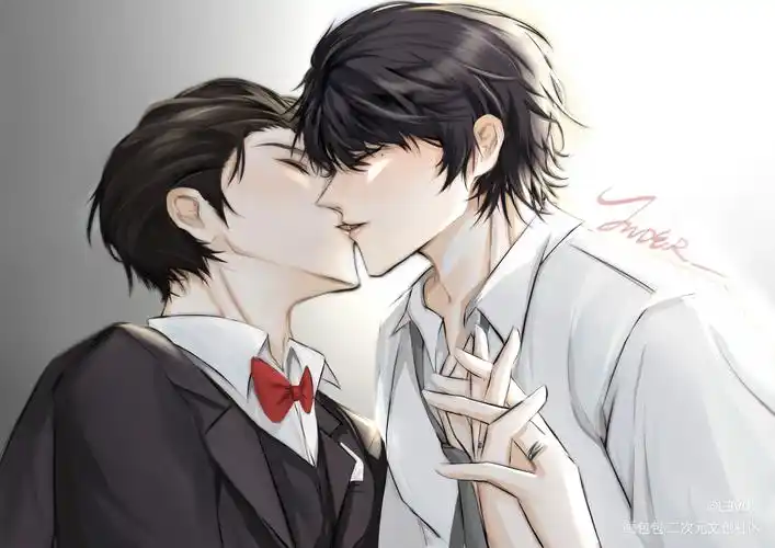 妹叔亲亲_谁把谁当真188男团妹叔黎朔赵锦辛半厚涂绘画作品